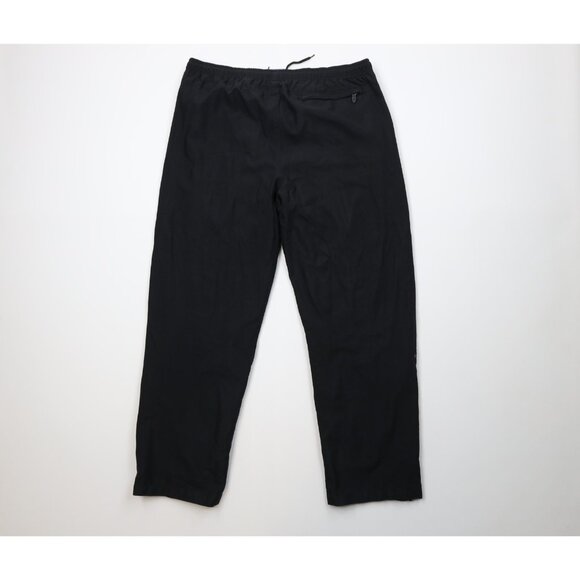 Vintage 90s Champion Mens Medium Faded Spell Out Lined Wide Leg Microfiber Pants - Picture 11 of 15